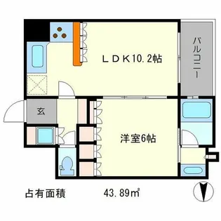 リーガル京都御所東【4階】の間取り