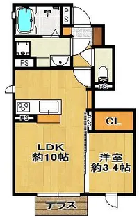 ラフィーネ・ヴィラ【101号室】の間取り