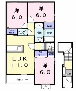 フェリーチェ太子【2階】の間取り