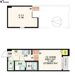 QUALIA 名駅山王 Ave.【1階】の間取り