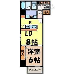 カスタリア栄【13階】の間取り