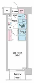 コンフォリア京町堀【5階】の間取り