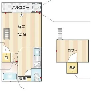 リバービュー原田【0205号室】の間取り