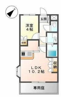 グランチェスタ メゾン【107号室】の間取り