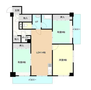 平岸パールハイム【712号室】の間取り