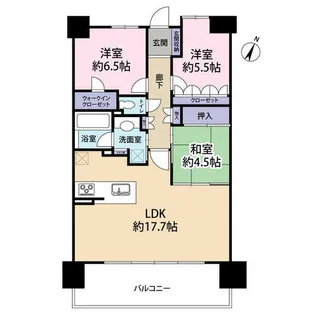 ライオンズ茨木ニューシティB街区(0003343)【4階】の間取り