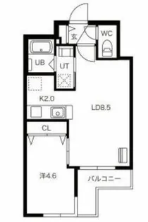 GARE宮の沢【4階】の間取り