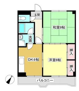 メゾン丸山【203号室】の間取り