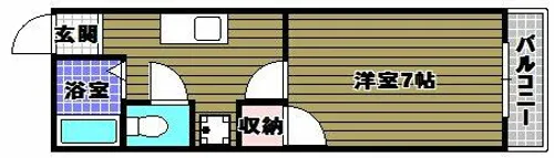 シティパレス狭山【4階】の間取り