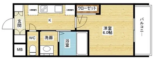 エステムコート新大阪XVフロウ【2階】の間取り