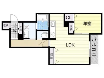 メゾン・グレース・ケイ生野東Ⅱ【1階】の間取り