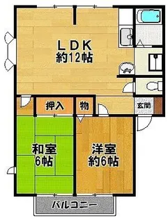 サンビレッジ十五谷 C棟【201号室】の間取り