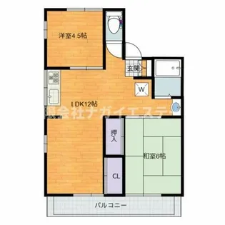ロイヤルマンション【202号室】の間取り