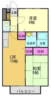 ヴィラージュⅢ【202号室】の間取り