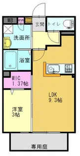 ルミエール【102号室】の間取り