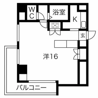 サンリヴァーメゾン【707号室】の間取り