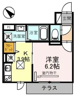 RIHITO堺東【1階】の間取り