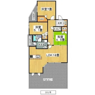CITY SPIRE夕陽丘(シティスピアー夕陽丘)(旧NCA夕陽ヶ丘)【2階】の間取り