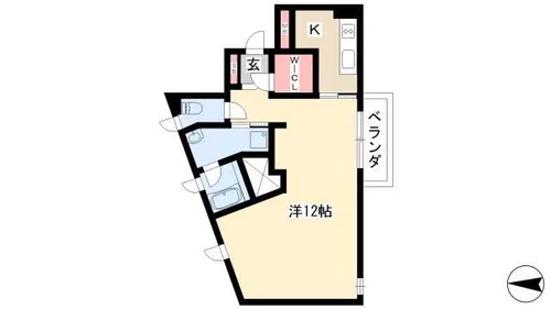Arietta【502号室】の間取り