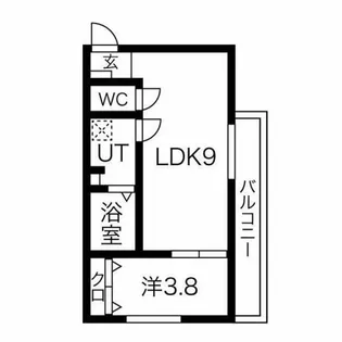 BELLE ROSE港北【201号室】の間取り