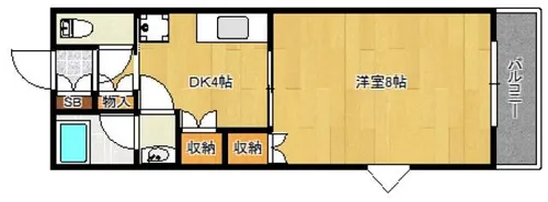 翠水コート【3階】の間取り