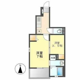 愛知県名古屋市西区笹塚町2丁目【アパート】の間取り