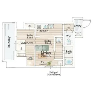 パークヒルズ美園【702号室】の間取り