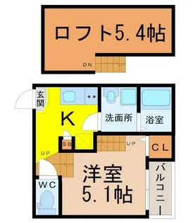 ハーモニーテラス鶴舞【1階】の間取り