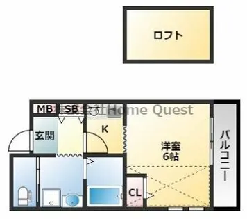 キオズ布施・足代北【2階】の間取り