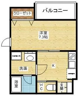 カーサ・オーヴェスト【3階】の間取り