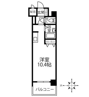 クリオ行啓通参番館【3階】の間取り