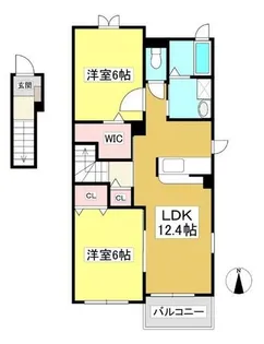 ハイ ルーメス【2階】の間取り