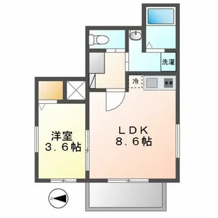 Charme Saison【1階】の間取り