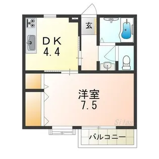 トレゾール【1階】の間取り