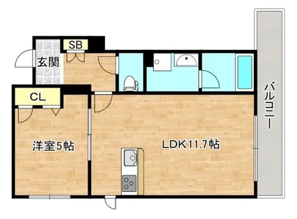 シャーメゾン菱屋東【2階】の間取り