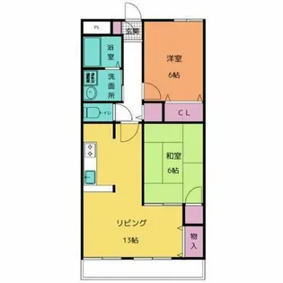 愛知県春日井市梅ケ坪町【マンション】の間取り