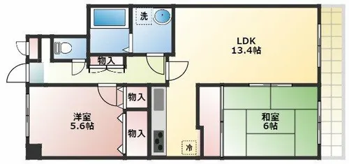ベルトピア西明石3【202号室】の間取り