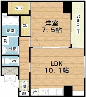 パークメゾン【2階】の間取り