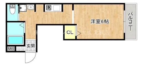 大阪府大阪市生野区巽東2丁目【マンション】の間取り