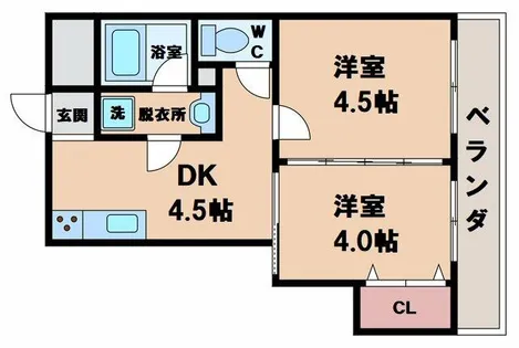ファイブメゾン慕絵樹【2階】の間取り