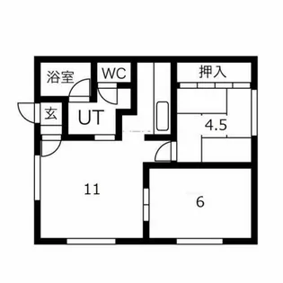 北海道札幌市手稲区西宮の沢三条3丁目【アパート】の間取り