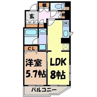 CASSIA車道【3階】の間取り