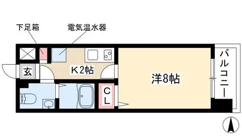 プレサンスmiu新栄【0204号室】の間取り
