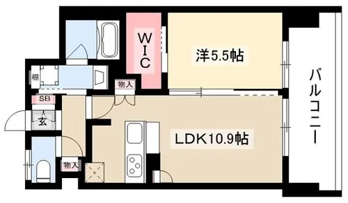 Grace cygnet【602号室】の間取り