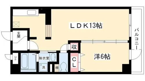 石川橋セブン【3階】の間取り