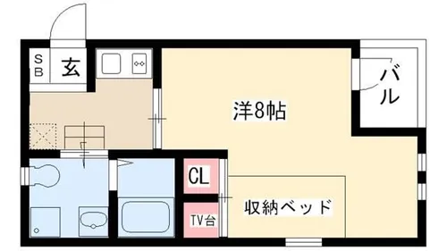 NOVEL KUROKAWA【1階】の間取り