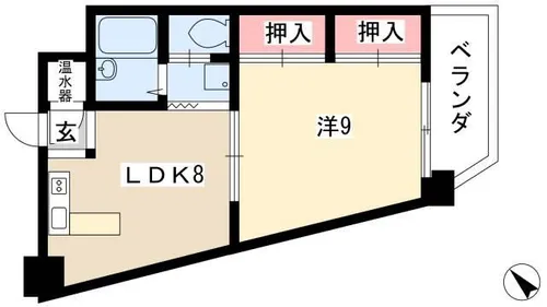 アベニュー22【8階】の間取り