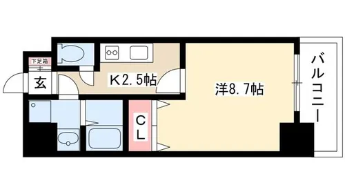 PRESTAGE名駅【6階】の間取り