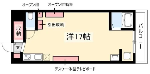 ミスティおいせ【301号室】の間取り