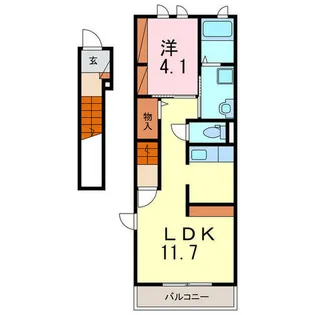 青波・K100【2階】の間取り